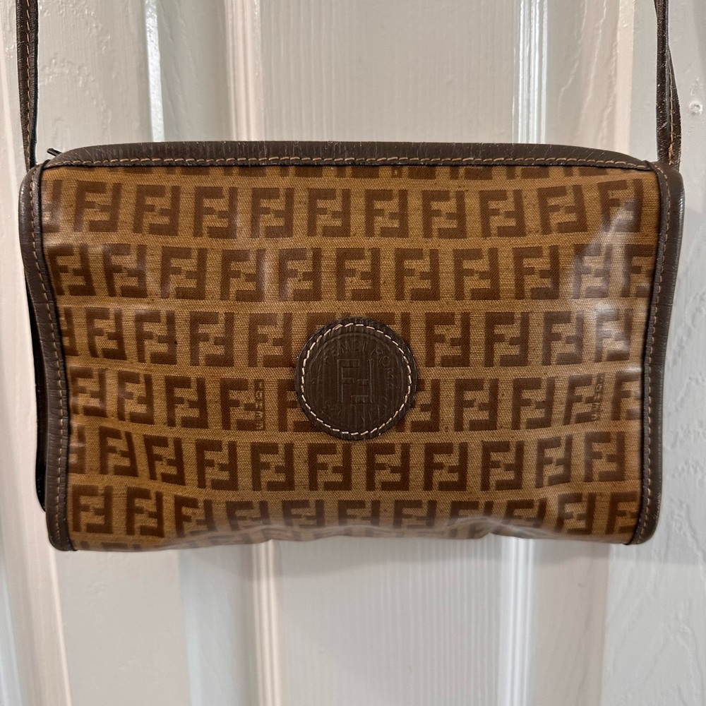 Fendi Brown Monogram Crossbody Bag